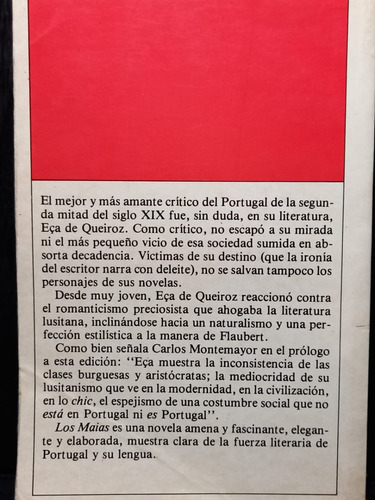 Los Maias Vol 2 Jose Maria Eca De Queiroz (Usado)
