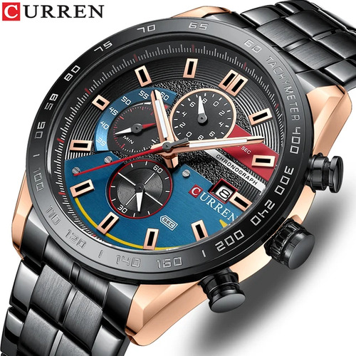 Reloj Curren 8410, Acero, Nuevo, 4 Colores.