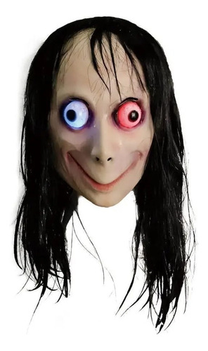 Máscara Momo Halloween Látex Cosplay Fantasia Terror Boneca