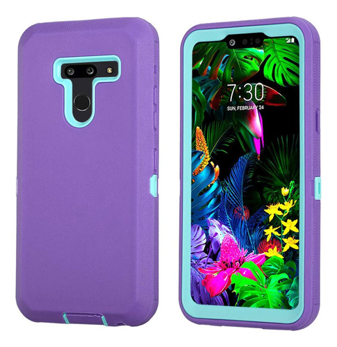 Funda Para LG G8 Thinq - Violeta/celeste