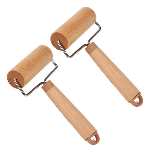 Rodillo Para Masa, 2 Rodillos Pequeños, Rotación De 360 Grad