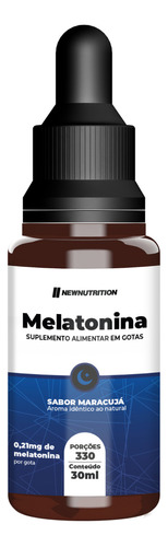 Melatonina Newnutrition Biodisponivel Gotas 30ml Sabor Maracujá