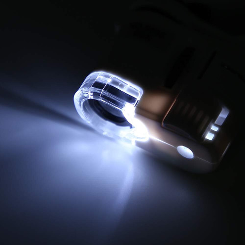 Microscopio De Bolsillo 60x Lupa Led Uv Luz Mini Microscopio
