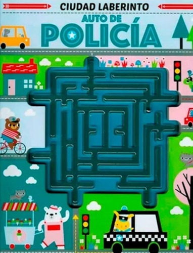 Auto De Policia - Ciudad Laberinto (laberinto Plastico + Bol