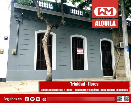 Alquiler Casa Trinidad Flores 5 Dormitorio 1 Baños Barbacoa Techada Con Patio Cerrado
