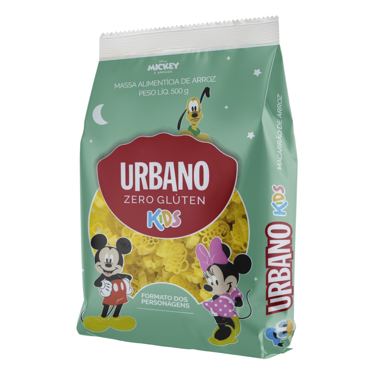 Macarrão de Arroz Mickey e Amigos Urbano Kids Pacote 500g