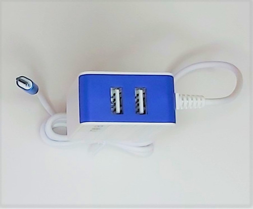 Carregador Android Turbo Inova Cabo Tipo C 3.1a 2 Usb