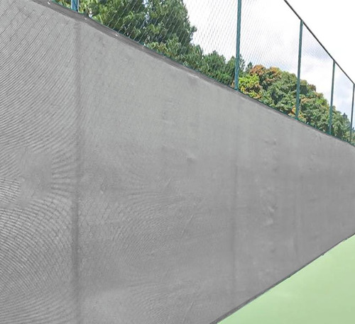 Rede Tela Proteção Fechada Quadra Esportiva Prata 2m X 18m