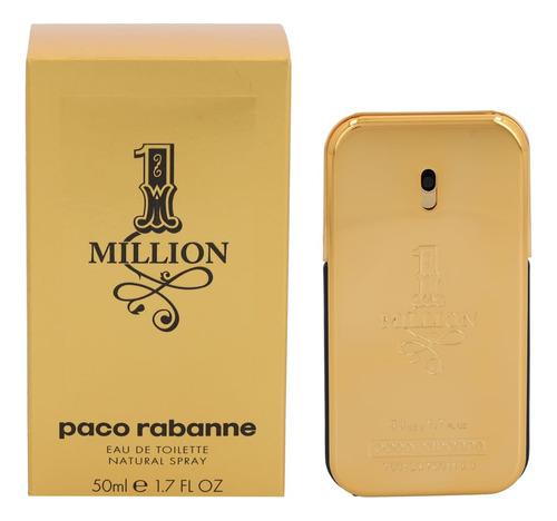 Eau De Toilette Paco Rabanne One Million Perfume, 50 Ml, F