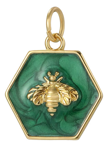 Dije Charm Dorado De Abejita Multicolor