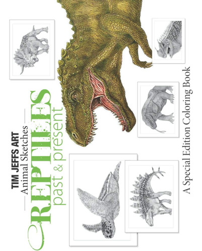 Libro: Reptiles Past And Present: A Special Edition Coloring