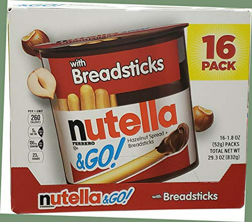 Ir Nutella Y Se Extendió Con Palitos De Pan, 1,8 Onza (paque