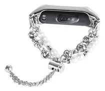 Comprar Pulsera De Metal Para Xiaomi Mi Band 7, 5 Y 4, Accesorio De Lujo Para Pulsera Inteligente Para Mi Band 8\u002F6