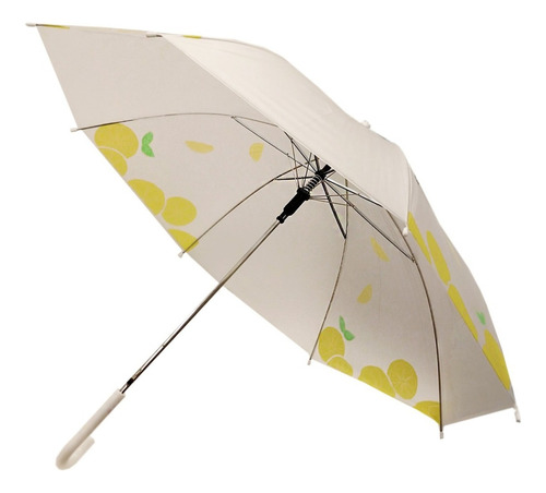 Paraguas Grande Vinílico Automático Lluvia - Sheshu Home Color Amarillo