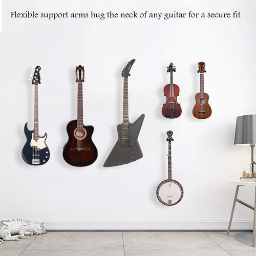 3pcs Gancho Para Colgar Guitarra Pared Soporte Para Guitarra
