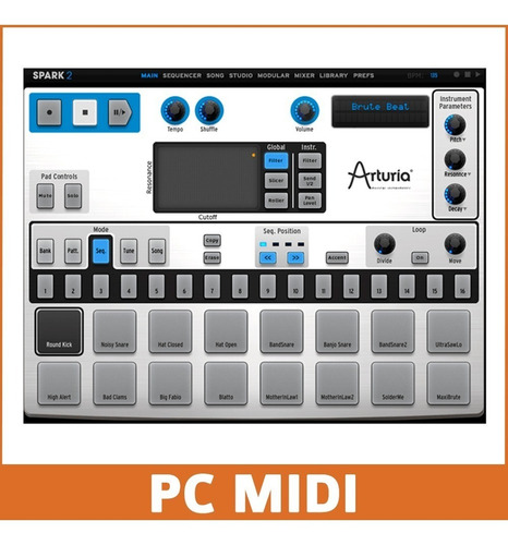 Software Arturia Spark 2 Drum Beats Bateria Licencia Oficial