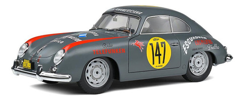 Miniatura Porsche 356 Pre-a Carrera Panamericana 1:18 Solido Cor Cinza-escuro