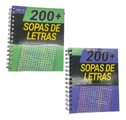 Set De 2 Libros 200 + Sopas De Letras