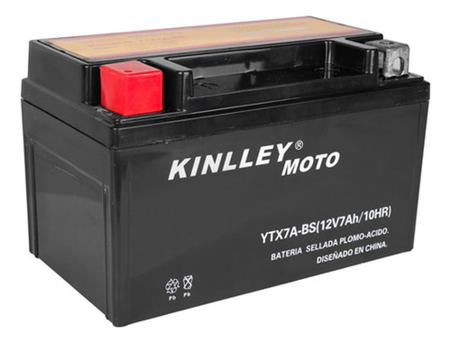Batería Ytx7a-bs Sellada Para Moto 250z Kinlley