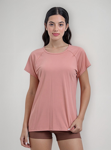 Remera Fixpower Mujer Deportiva Manga Corta Lisa Lycra