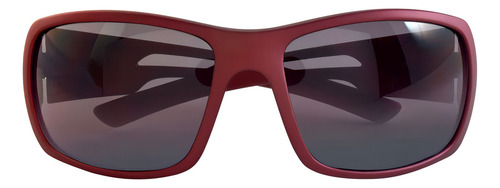 Lentes Deportivos Wallis S2001215 Armazón Vino Mate Micas Humo Pvc