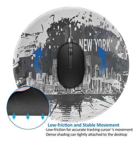 Almohadilla De Mouse New York Pads Para Escritorio Con Una C