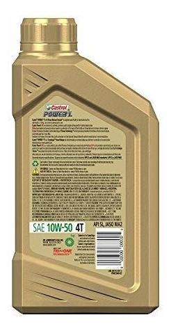 Imagen 3 de 4 de Castrol 06412 Power Rs 10w-50 4-stroke Motorcycle Oil - 1 Qu