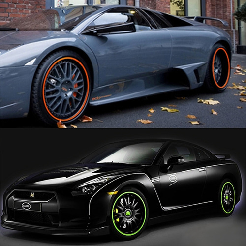 Style 1 Universal Car Wheel Hub Trim Decoration Strip