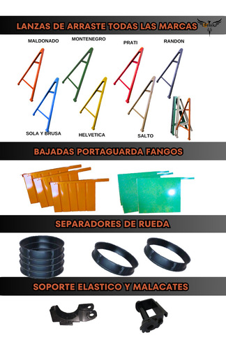 Juego Portaguardafango Montenegro P/ Acoplado, Semirremolque