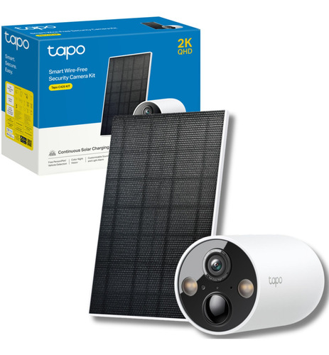 Câmera Segurança Wifi Tp-link Tapo C425 Kit Com Painel Solar