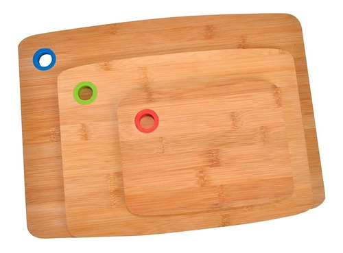 Tablas De Para Picar 100% De Bambú (3pz)