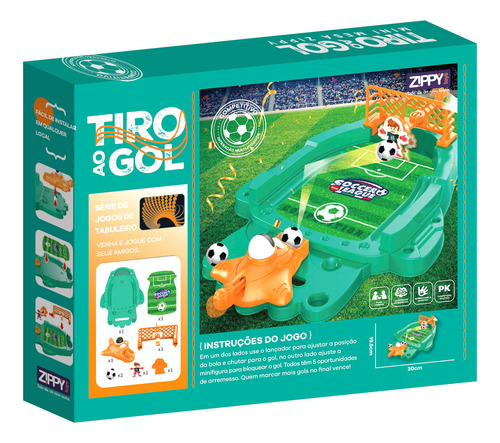 Jogo De Tabuleiro Tiro Ao Gol Futebol Infantil Zippy Toys