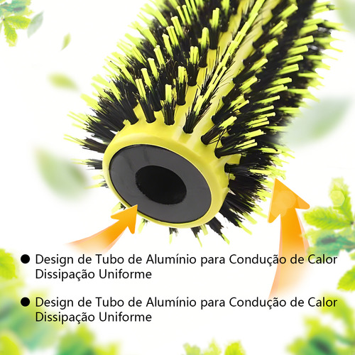 Kit 3 Escova De Cabelo Profissional Cabelo De Javali Cor Amarelo