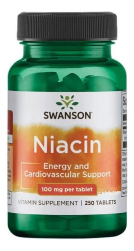 Niacina 250tab/100mg Swanson