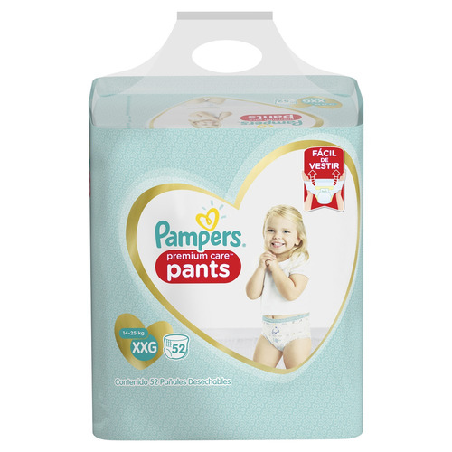 Imagen 2 de 2 de Pañales Pampers Premium Care Pants XXG 52 u