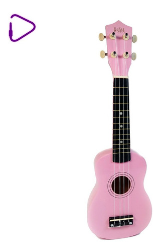 Ukelele Soprano Rosa Con Funda - Hoa Hcus-rp