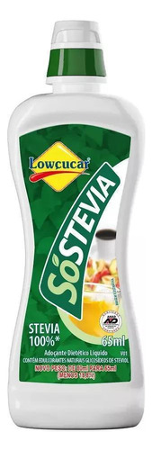 Adoçante Só Stévia 65ml Lowçucar - Natural E Sem Açúcar