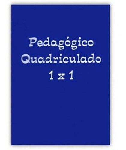 Caderno Brochura 1/4 Quadriculado 1x1 96 Fls - Tamoio Cor Azul