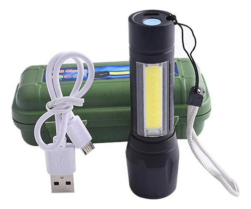 Portátil Potente Luz Zoom Telescopico Recargable Outdoor