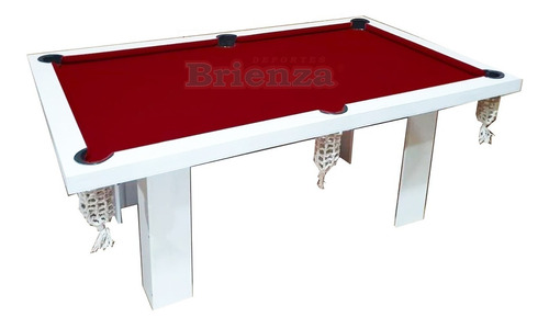Pool Semiprofesional Multifunción Comedor Y Ping Pong Blanco