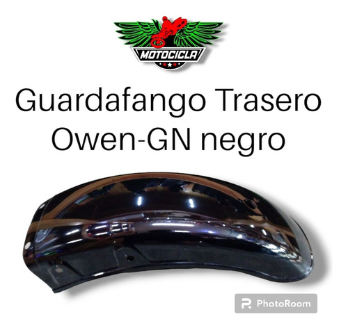 Guardafango Trasero Moto Owen Gn Negro