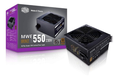 Fuente De Poder Cooler Master Mwe 550w 80+ Bronze