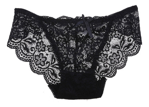 Braguitas De Encaje Con Lazo Para Mujer, Cintura Baja, Tanga