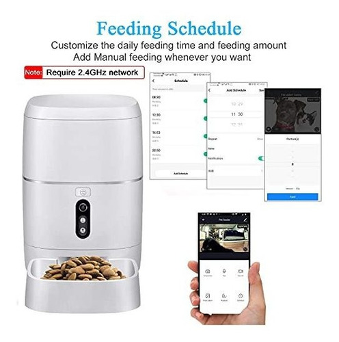 Alimentador Inteligente Wifi 1080p Automatico Para Gato