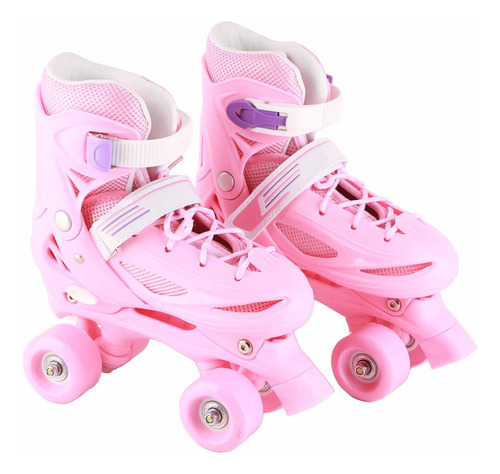 Patines Roller De 4 Ruedas Ajustable Doble Para Mujer