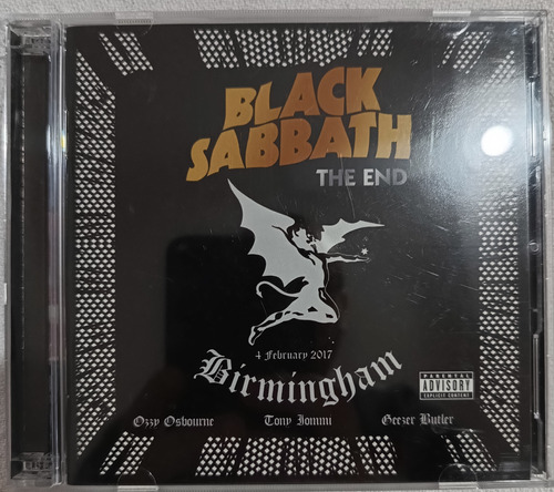 Black Sabbath The End Birminghm Cd Doble Importado