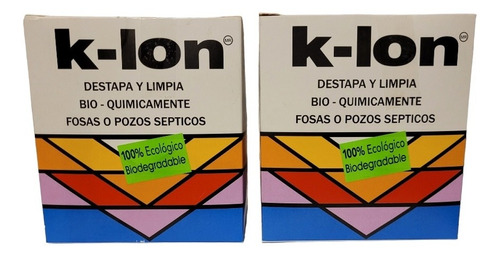 Pack 2 Limpiador Fosas Y Pozos Sépticos Bio-digestor K-lon