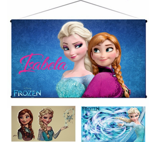 Frozen, Niños, Fiesta, Cumpleaños Pendón