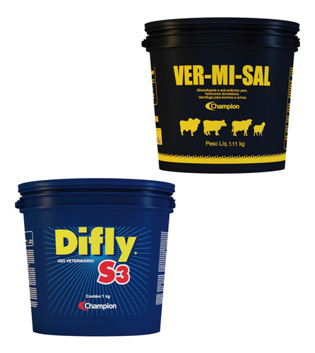 Kit Original Difly S3 1kg + Vermisal 1,110gr Champion