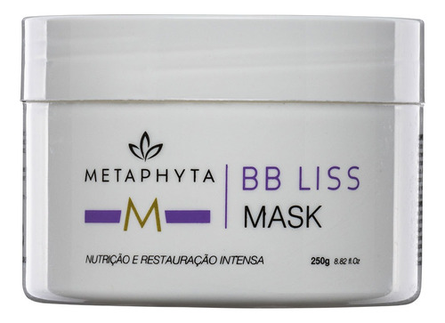 Máscara Capilar Metaphyta Bb Liss - Hidratação 250g Tubo